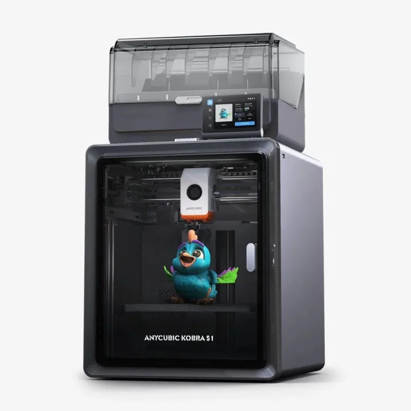 Anycubic Kobra S1 Combo Kapalı Kasa Hızlı 3D Yazıcı