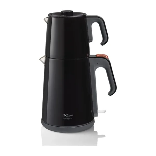 Arzum AR3080-S Çay Sefası Siyah 1650 W Çelik Çay Makinesi