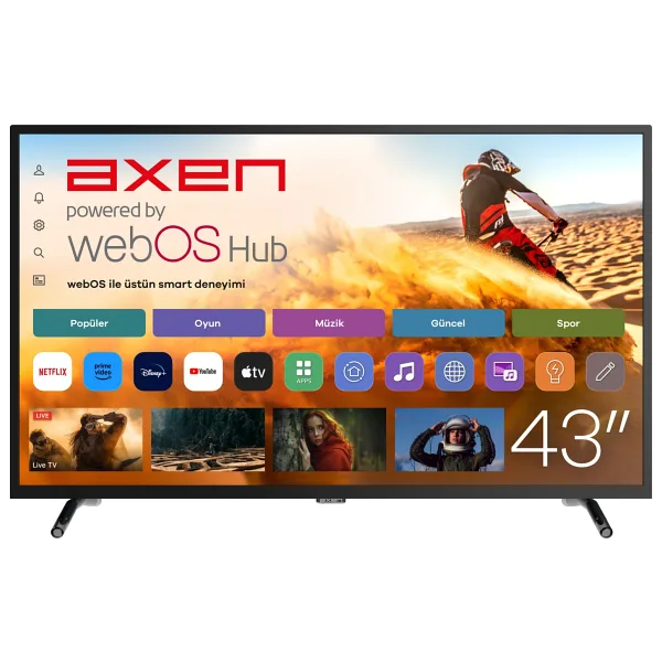 Axen AX43DIL540 Full HD 43" 109 Ekran Uydu Alıcılı webOS Smart LED TV