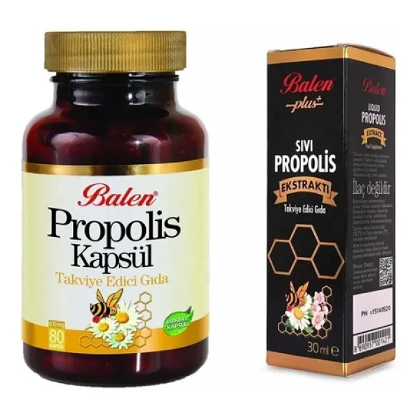 Balen Propolis Kapsül + Sıvı Propolis Ekstraktı Bağışıklık Direnci Seti