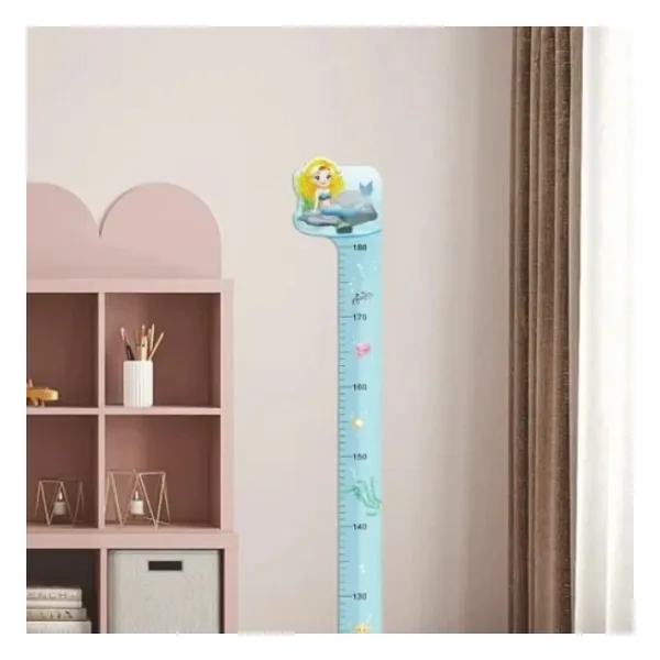 Büro Ev Ofis Dekoru İçin Kız Çocuğu Gelişim Boy Ölçüm Duvar Stickerı
