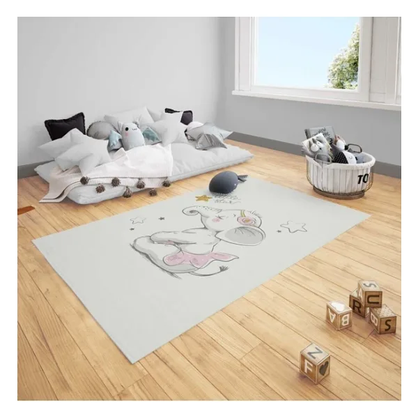 Cici Odam Çocuk Bebek Odası Halısı Balerin Etekli Fil