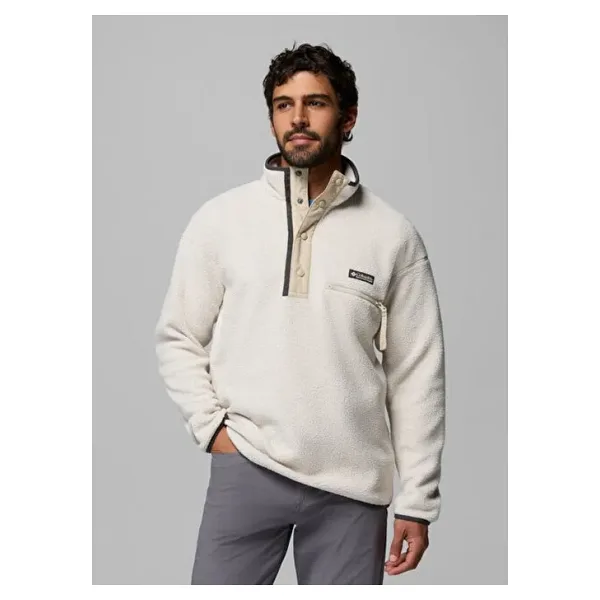Columbia Helvetia II AM5780-191 Yarım Fermuarlı Bej Erkek Polar