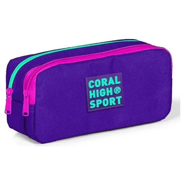 Coral High 22269 Sport Lavanta Mor 2 Bölmeli Kalemlik