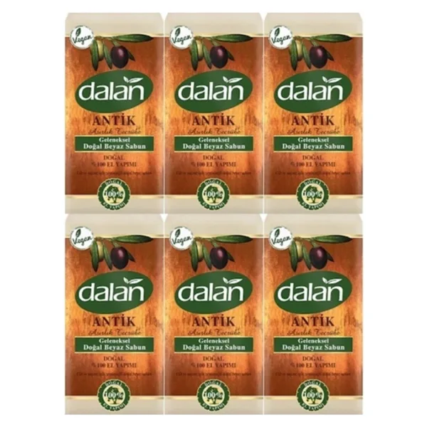 Dalan Antik Geleneksel El Yapımı 5x180 gr 6 Adet Beyaz Sabun