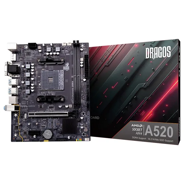 Dragos A520 D4 AMD AM4 DDR4 Micro ATX Anakart
