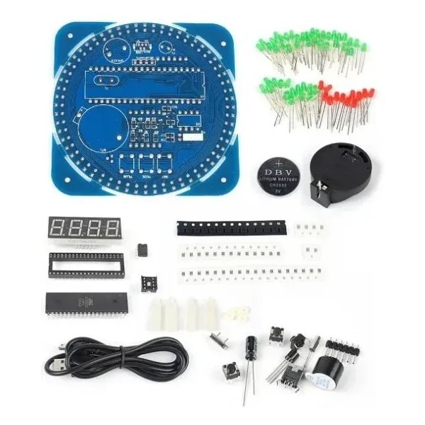 DS1302 Dairesel Led Saat (Demonte)