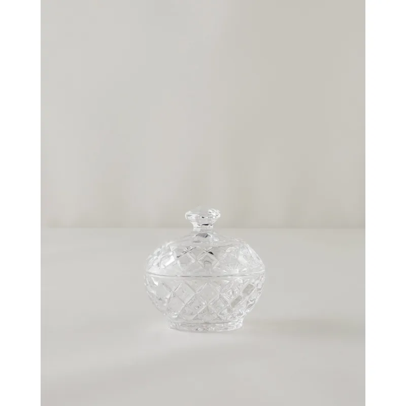 English Home Diamond Gleam Cam Şekerlik 9,5X10 cm Şeffaf