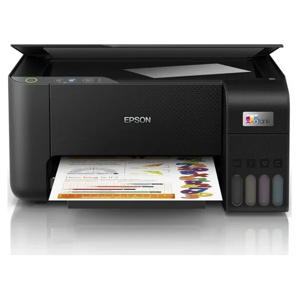 Epson EcoTank L3210 Tarayıcı + Fotokopi Renkli Çok Fonksiyonlu Tanklı Mürekkep Püskürtmeli Yazıcı - Muadil Mürekkepli