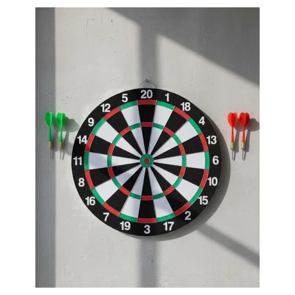 Ev ve Oyun Alanları İçin Dart Tahtası 12 İnç 4 Dart Oku Dahil