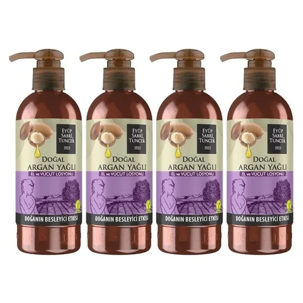Eyüp Sabri Tuncer Doğal Argan Yağlı El ve Vücut Losyonu 250 ml 4 Adet
