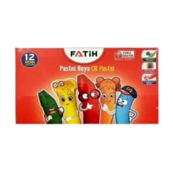 Fatih King Size Karton Kutulu 12'li Pastel Boya