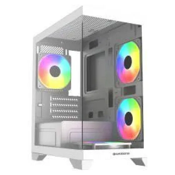 GameBooster GB-MB6001W Rainbow Fanlı Beyaz 600 W Micro ATX Oyuncu Kasası