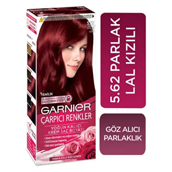 Garnier Çarpıcı Renkler 5.62 Parlak Lal Kızılı Saç Boyası