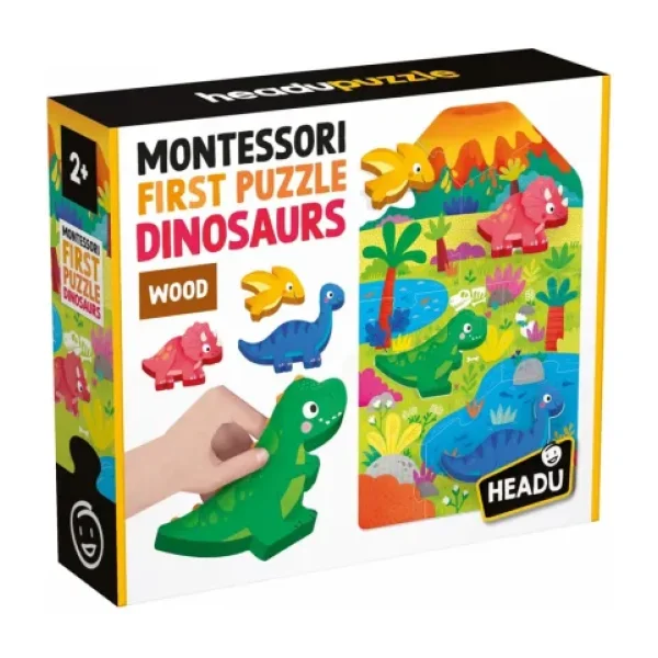 Headu Montessori My First Puzzle Dinosaurs