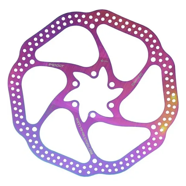 İmpact 180mm Rainbow Bisiklet Disk Fren Rotoru 6 Vidalı