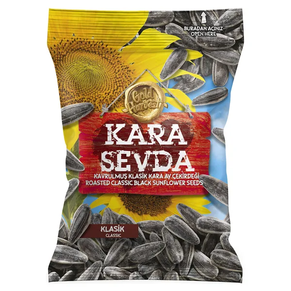 Kara Sevda Klasik Tuzlu Siyah Ayçekirdeği 250 gr