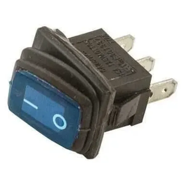 KCD1 Su Geçirmez Mavi Işıklı ON-OFF Anahtar 3 Pin