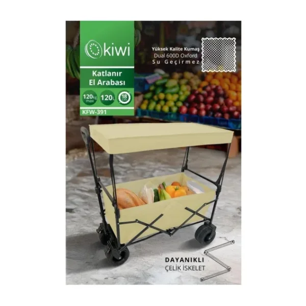 Kiwi KFW-391 Katlanır Plaj Arabası
