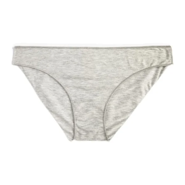 KOTON Kadın Normal Bel Brief Külot, Gri Melanj, S