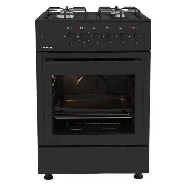 Kumtel LF662S-40 F Siyah Tam Boy Ocaklı Fırın