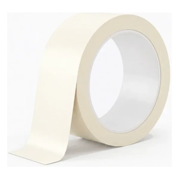 Mat Krem Beyaz Zemin İkaz İş Güvenliği Yer İşaretleme Çizgi Bandı 50mm x 30m