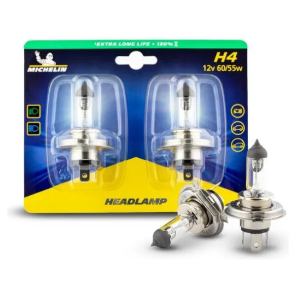 Michelin MC32286 12 V 60/55 W 2'Li H4 Halojen Oto Ampul