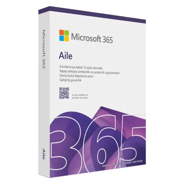 Microsoft Office 365 Aile EP2-36884 Türkçe 6 Kullanıcı Ofis Programı