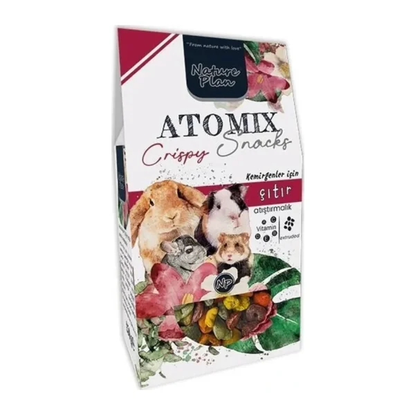 Nature Plan Atomix Snacks Extrude 250 gr Kemirgen Yemi