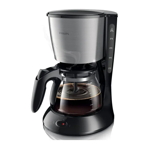Philips 1200ml 1000 W, Paslanmaz Çelik Filtre Kahve Makinesi, Siyah