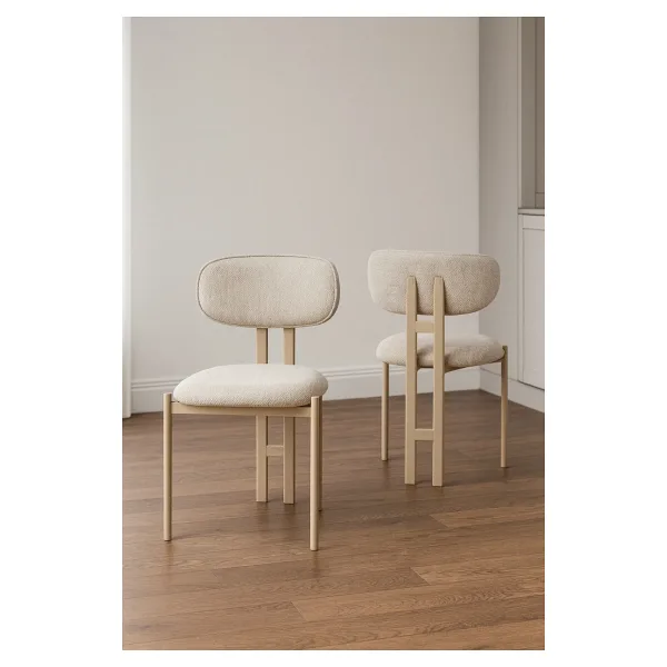 PLASMOB 2' li Mutfak Sandalyesi Salon Sandalyesi Plas Model-Capiçino