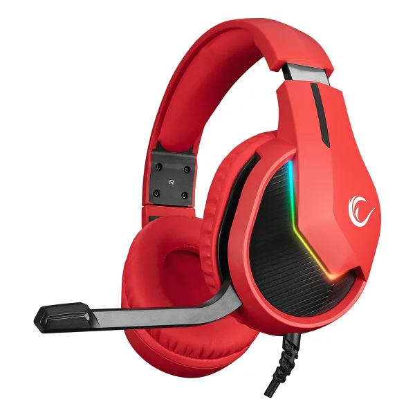 Rampage Mage Kırmızı RGB 7.1 USB Kablolu Kulak Üstü Oyuncu Kulaklığı