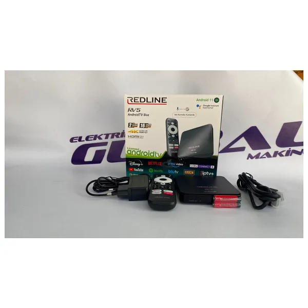 Redline Rv5 Lisanslı 4K Ultra Hd Android 11 Tv Box Medya Oynatıcı