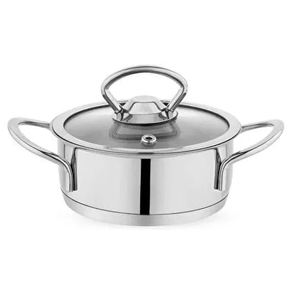 Schafer Micro 12 cm Mini Basık Çelik Tencere