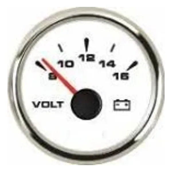 Sealux Voltmetre Ø52mm Beyaz 12V
