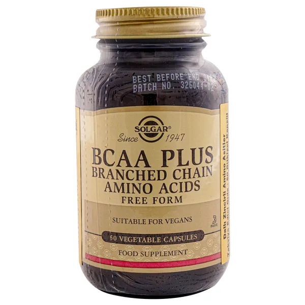 Solgar BCAA Plus Branched Chain Amino Acids 50 Kapsül