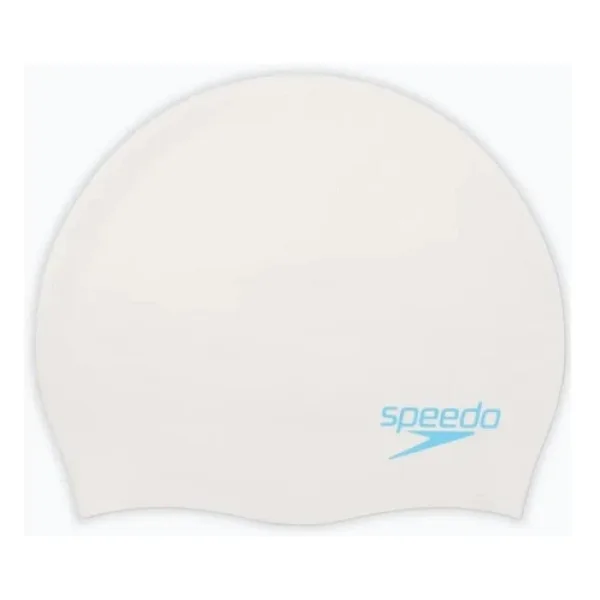 SPEEDO PLAIN MOUD SILC CAP JU WHITE/BLUE