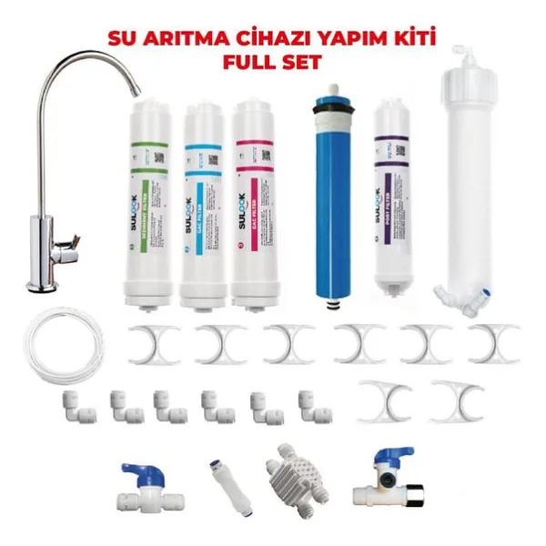 Su Arıtma Cihazı Yapım Seti - Full Set- Su Arıtma Yapım Kiti