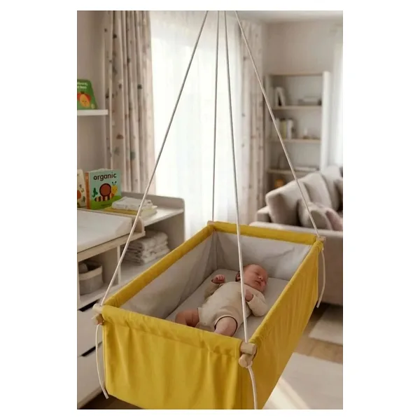 Svava Ergonomik Hamak Beşik - Doğal Sallanan Çingene Beşiği