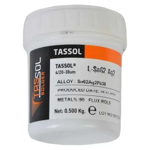 Tassol Krem Lehim 500gr (Sn62Ag2Pb36)