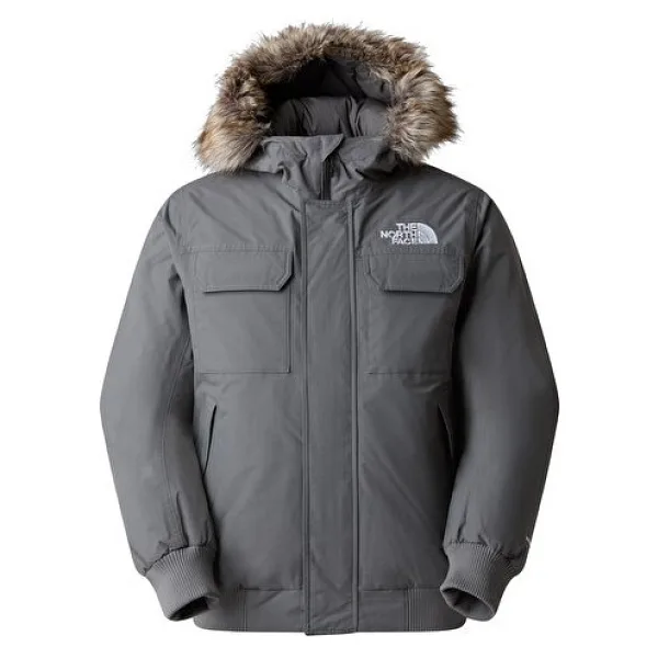 The North Face Mcmurdo NF0A5GD90UZ1 Kapüşonlu Su Geçirmez Gri Erkek Bomber Mont