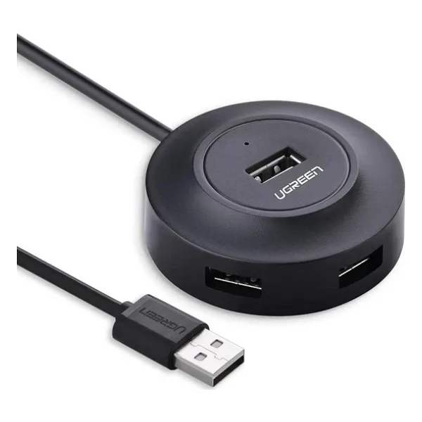 Ugreen USB 2.0 4 Portlu Hub Çoklayıcı Siyah