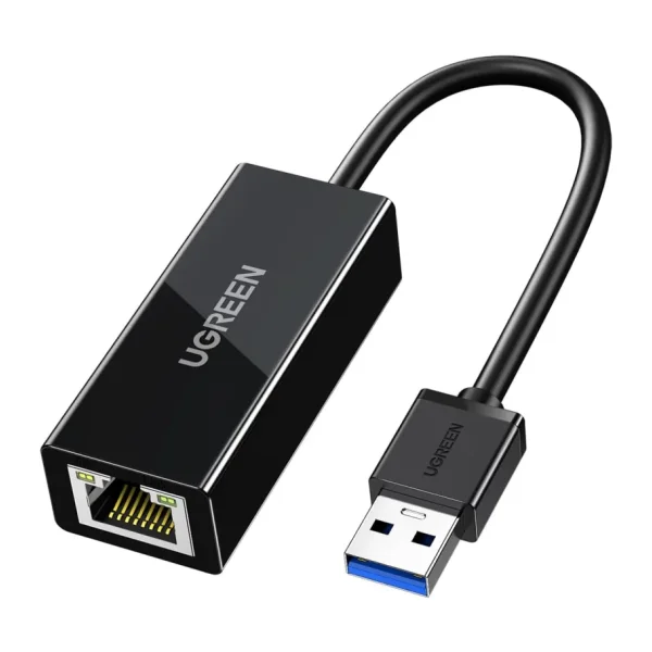 Ugreen USB 3.0 to RJ45 Gigabit Ethernet Dönüştürücü Adaptör Siyah