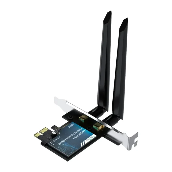 Veggieg AX1800 Wi-Fi 6 Alıcı ve Bluetooth 5.2 Adaptör 5db Dual Anten Pcıe Wifi Ağ Kartı