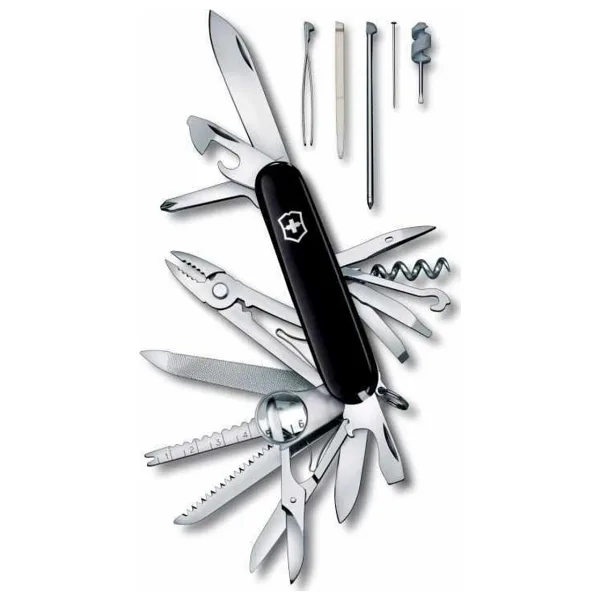 Victorinox SwissChamp 1.6795.3 Siyah 33 Fonksiyonlu Çok Amaçlı Çakı