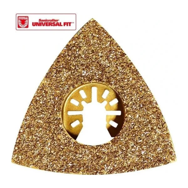 WORX WA4966 Çok Amaçlı Raspalama Makinası İçin 75x75mm Karbür Kaplama Harç, Boya, Yapıştırıcı Universal Zımpara Başlığı