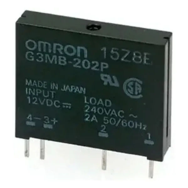 12V Omron (12Vdc,Out 240V Ac 2A) Solid State Röle SSR