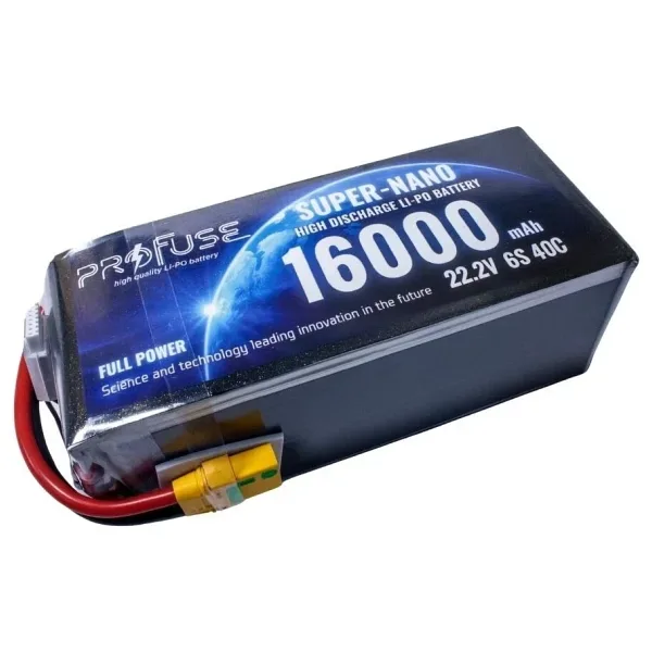 22.2V 6S 16000mAh 40C Lipo Batarya