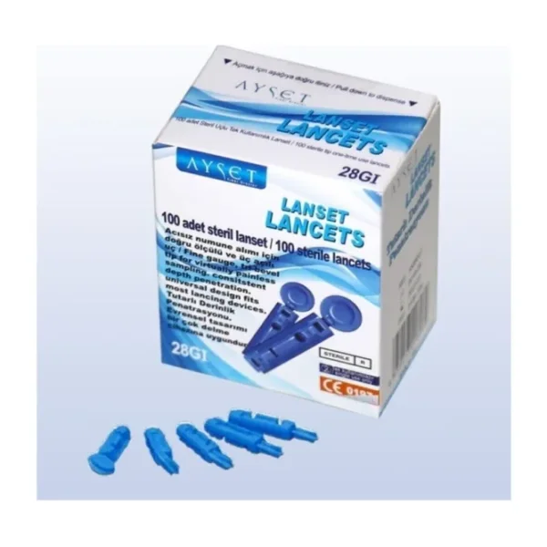 30G Lanset (Parmak Delme Iğnesi) Lancet 100 Adet