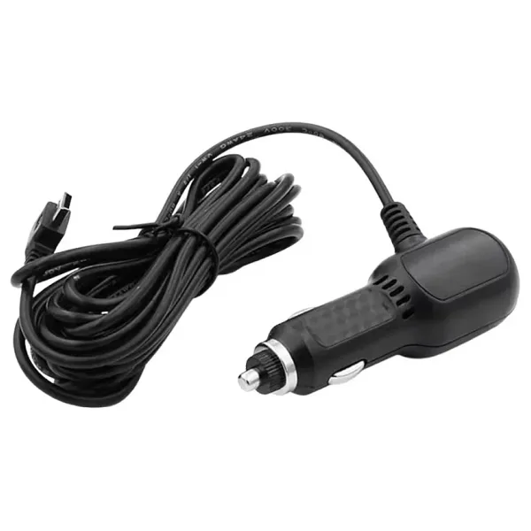 5V 2,4A Çift USB Araç Çakmaklık Şarj Cihazı 90C Mini USB Çıkışlı - 3,5m Kablo